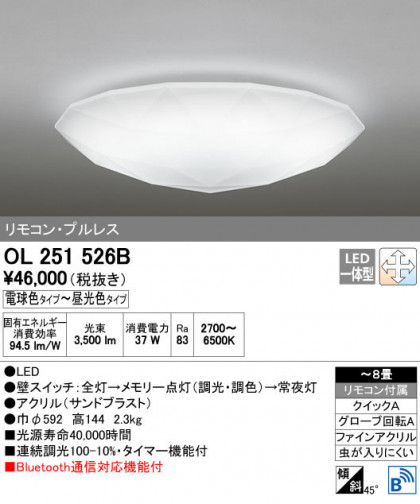 ODELIC ǥå 󥰥饤 OL251526B ñʲ