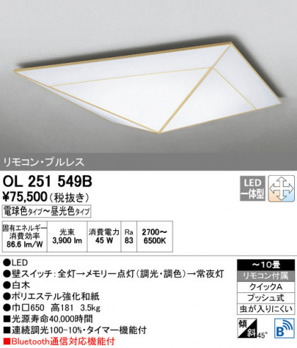ODELIC ǥå 󥰥饤 OL251549B ñʲ