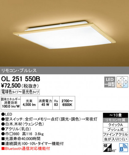 ODELIC ǥå 󥰥饤 OL251550B ñʲ