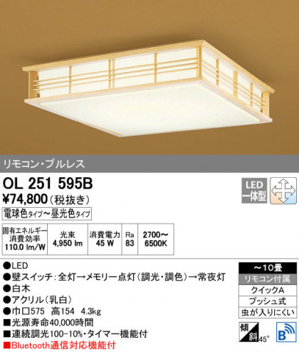 ODELIC ǥå 󥰥饤 OL251595B ñʲ