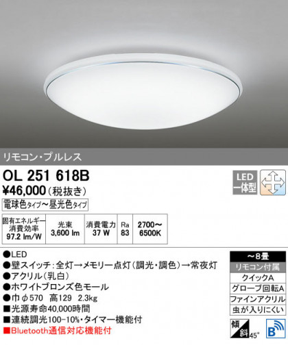 ODELIC ǥå 󥰥饤 OL251618B ñʲ