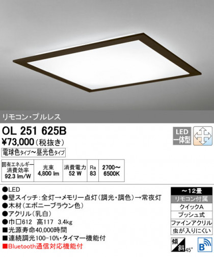 ODELIC ǥå 󥰥饤 OL251625B ñʲ