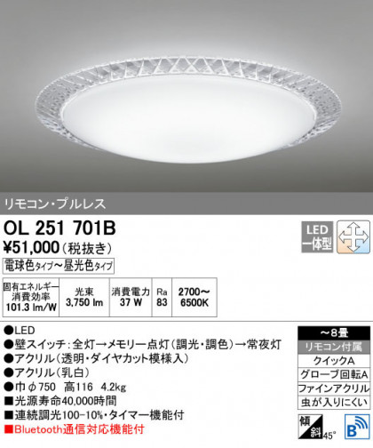 ODELIC ǥå 󥰥饤 OL251701B ñʲ