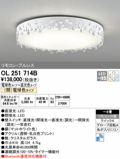 ODELIC ǥå 󥰥饤 OL251714B ñʲ
