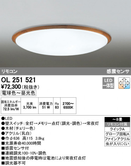 ODELIC ǥå 󥰥饤 OL251521 ᥤ̿