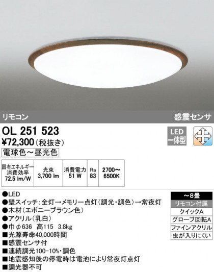 ODELIC ǥå 󥰥饤 OL251523 ᥤ̿