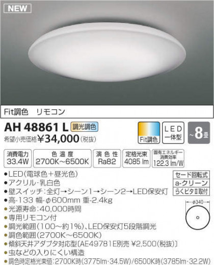 ߾ KOIZUMI  AH48861L ᥤ̿