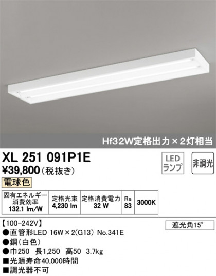 ODELIC ǥå ١饤 XL251091P1E ᥤ̿