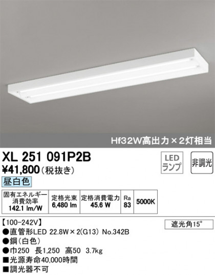 ODELIC ǥå ١饤 XL251091P2B ᥤ̿