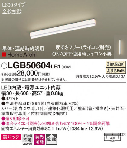Panasonic ۲ LGB50604LB1 ᥤ̿