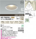 ߾ KOIZUMI LEDⵤ̩饤 AD70059L