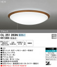 ODELIC ǥå 󥰥饤 OL251263N