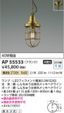 Koizumi ߾ LEDڥ AP55533þʾLEDη¡ʰΡѤ䡡Ҹ -LIGHTING DEPOT-