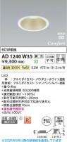 Koizumi ߾ LEDⵤ̩SB饤 AD1240W35