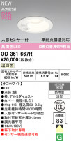 ODELIC ǥå ƥꥢ饤 OD361667R