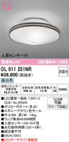 ODELIC ǥå 󥰥饤 OL011251NR