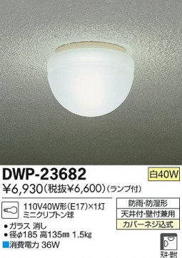 DAIKO ŵ ȥɥ饤 ֥饱å DWP-23682 ʼ̿