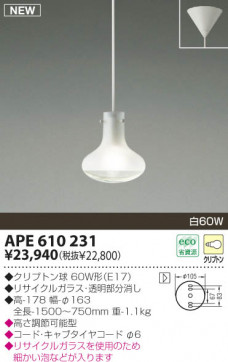 KOIZUMI APE610231 ̿1