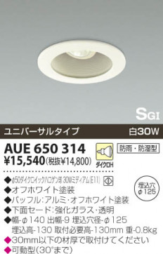 KOIZUMI AUE650314 ̿1