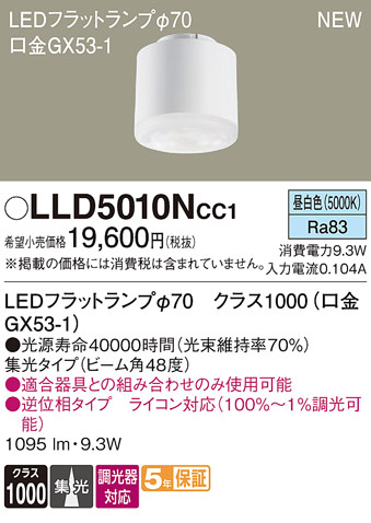 Panasonic  LLD5010NCC1 ᥤ̿