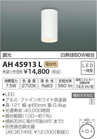 ߾ KOIZUMI LED  AH45913L ᥤ̿