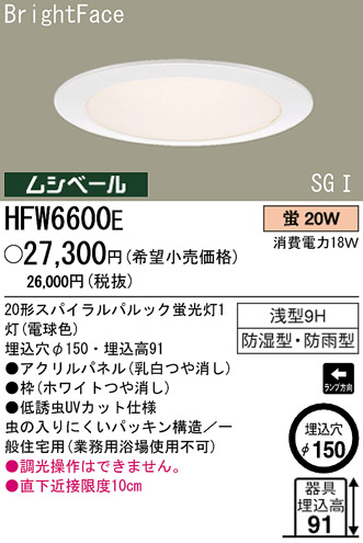 ѥʥ˥åŹ PANASONIC ƥꥢ饤 HFW6600E Ϣ ƥꥢ饤 491500 581590