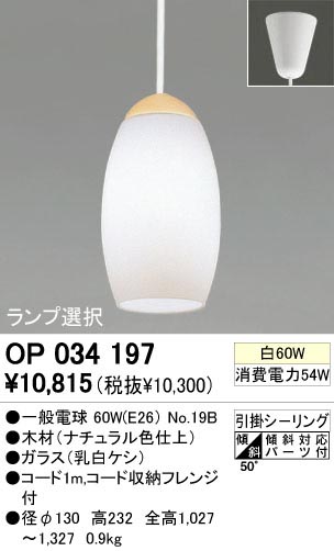 ODELIC ǥå OP034197 OP034197 ڥȥ饤 Ǯ ŵ  ѥ֥å|ư ڥȥ饤  Ǯ 60W