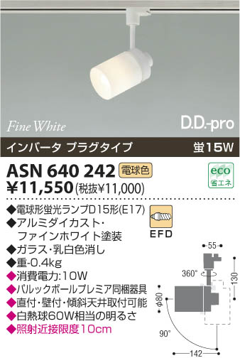 ߾ KOIZUMI ָݥåȥ饤ȡʥץ饰 ASN640242 β