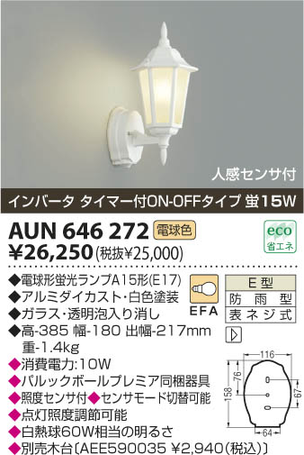߾ KOIZUMI ɱ֥饱å AUN646272 β