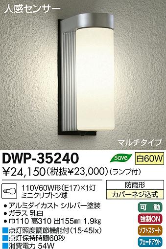 DAIKO ŵ ʹ󥵡եȥɥ饤 ֥饱å DWP-35240 ʼ̿