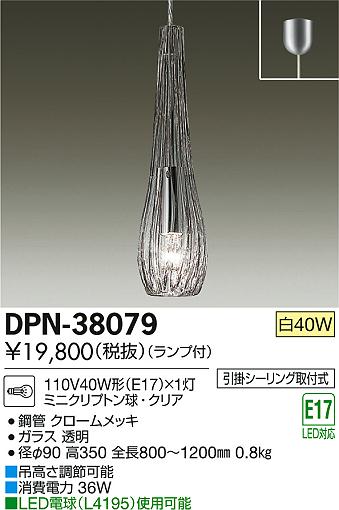 DAIKO ŵ ڥ DPN-38079 ᥤ̿
