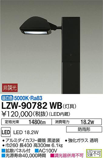ʼ̿DAIKO ŵ ȥɥϥݡ() LZW-90782WB