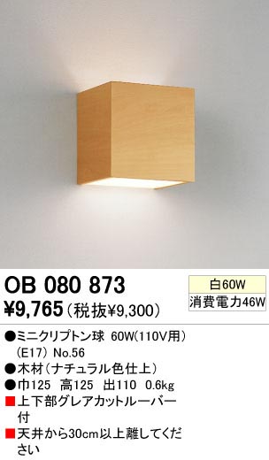 ODELIC ǥå OB080873 OB080873 ֥饱å Ǯ ߥ˥ץȥ  ѥ֥å|ץ饤١|ư| ֥饱åȥ饤 Ǯ
