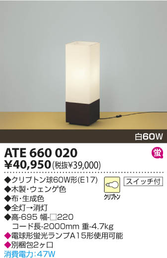KOIZUMI ATE660020 ᥤ̿