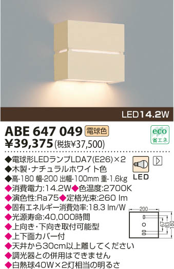KOIZUMI LED֥饱å ABE647049 ᥤ̿