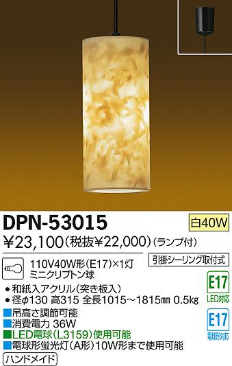 DAIKO ŵ ڥ  DPN-53015 ʼ̿