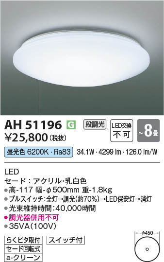 β Koizumi ߾ LED AH51196