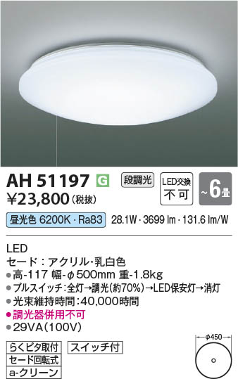 β Koizumi ߾ LED AH51197