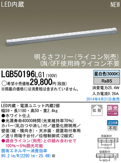 Panasonic LED֥饱å LGB50196LG1 ᥤ̿