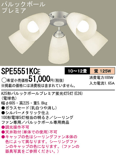 PANASONIC SPE5551KCE ᥤ̿