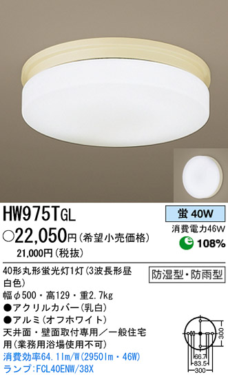 ѥʥ˥åŹ PANASONIC 󥰥饤 HW975TGL Ϣ 󥰥饤 491500