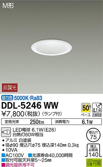 ʼ̿ | DAIKO ŵ 饤 DDL-5246WW | ̿䡦ƥꥢΡڥ饤ȥ