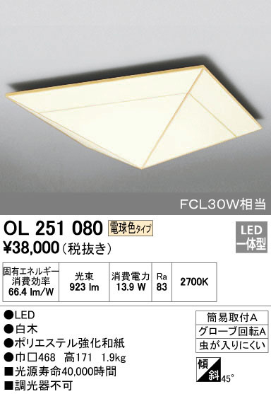 ODELIC ǥå 󥰥饤 OL251080 ᥤ̿