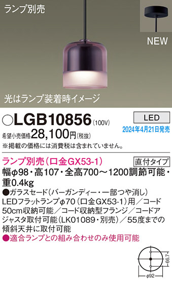 Panasonic ڥȥ饤 LGB10856 ᥤ̿