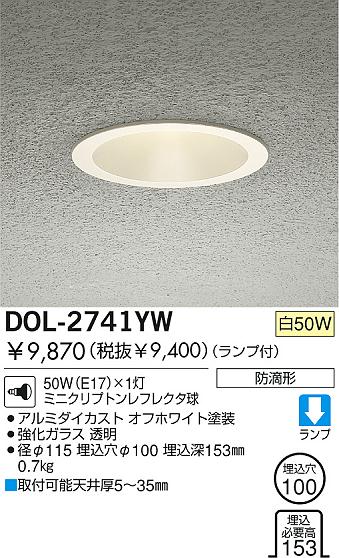 DAIKO  ŵ Ǯ饤 ȥɥ饤 DOL-2741YW