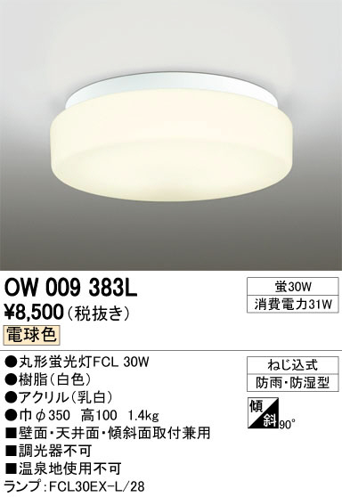 ODELIC ǥå ƥꥢ饤 OW009383L ᥤ̿