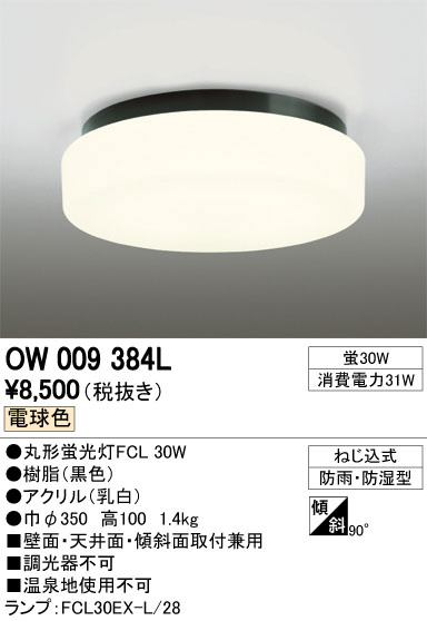 ODELIC ǥå ƥꥢ饤 OW009384L ᥤ̿