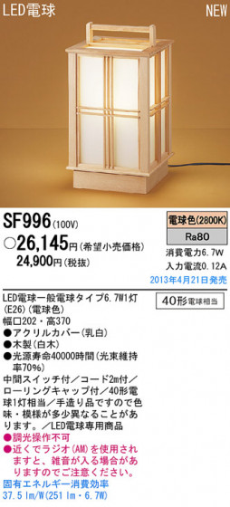Panasonic LED   SF996 ᥤ̿