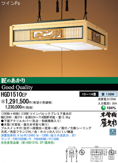 Panasonic ڥ  HGD1510EP ᥤ̿