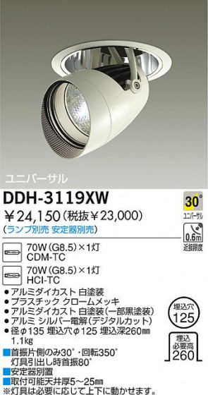 DAIKO  ŵ HIDݥåȥ 饤ȡ֡125 饤ȡ֡125 饤ȡǽ֡ݥåȥ125 DDH-3119XW